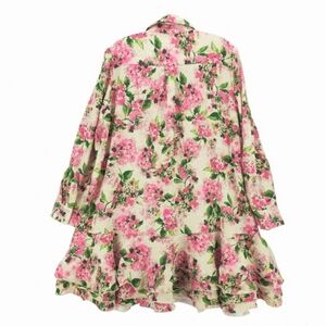 Floral Pink and Green Dress